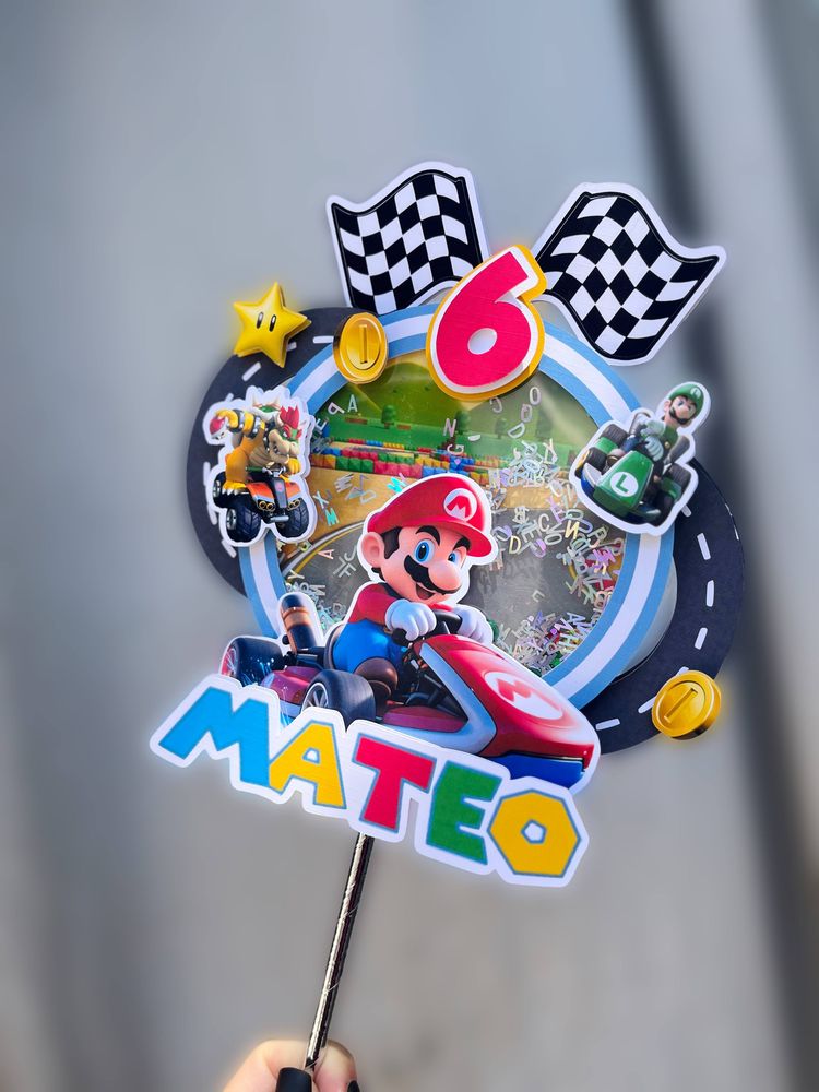 Cake topper shaker grande personalizado